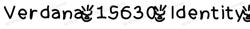Verdana 15630 Identity H字体转换